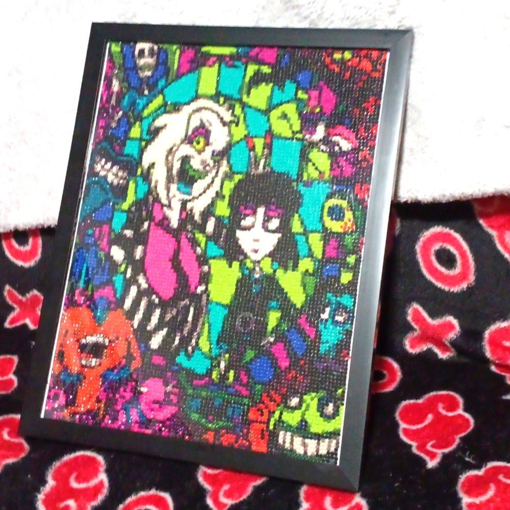 Beetlejuice-Diamond Art- handcrafted